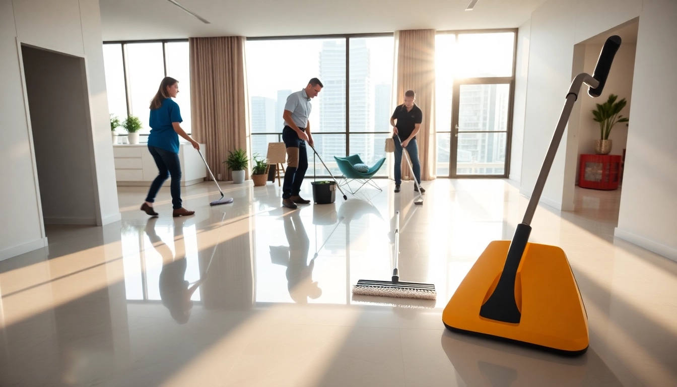 Effective bond cleaning brisbane service with a professional team in action ensuring cleanliness and satisfaction.