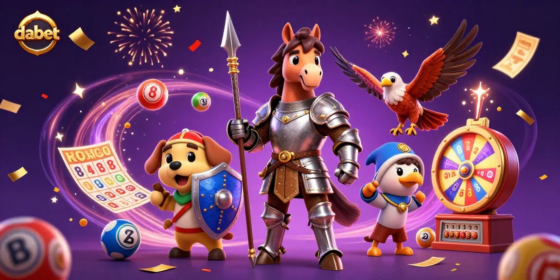 Engage with dabet's thrilling casino action featuring knights and vibrant game elements.