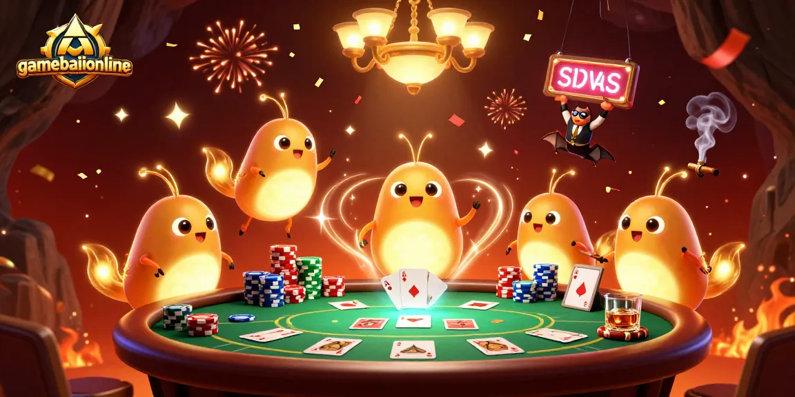 Engage in thrilling gameplay at gamebaiionline’s cave casino, illuminated by glowworms!