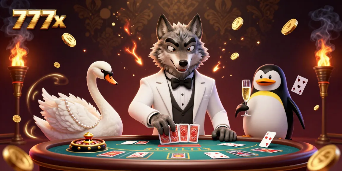 Join the excitement at 777x casino with immersive baccarat, elegant characters, and dynamic casino elements.