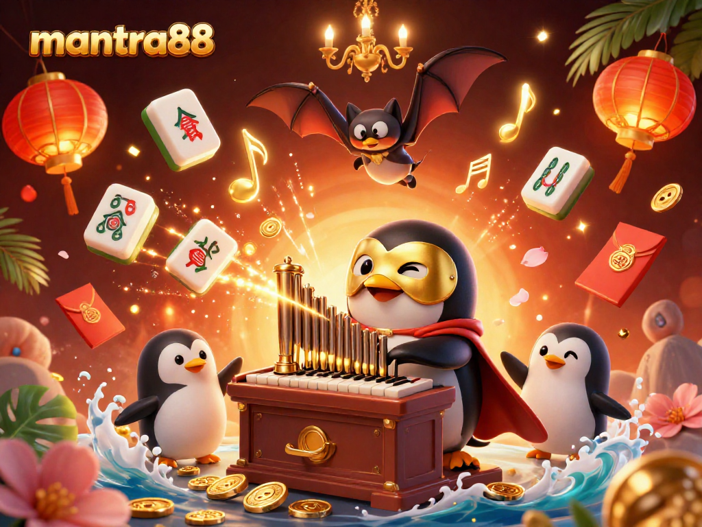 Experience the thrill with mantra88 as a phantom penguin orchestrates a gold-filled casino symphony.