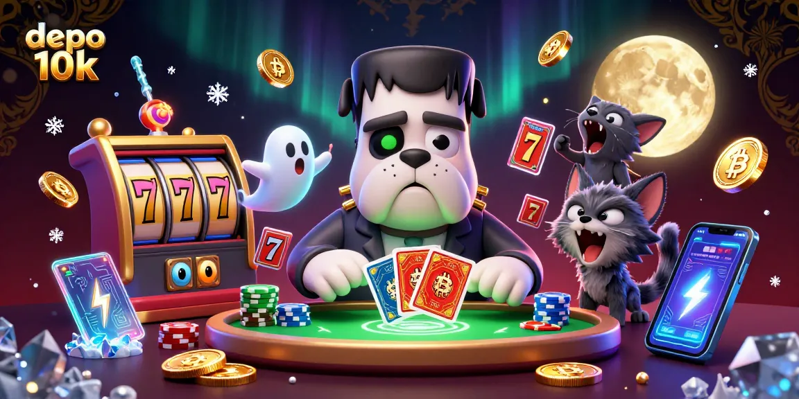 Menang besar di permainan slot depo 10k dengan karakter unik, chip peluang, dan jackpot seru.