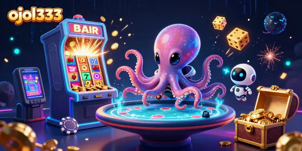 Play games with ojol333 and enjoy thrilling jackpots with a colorful casino setting.