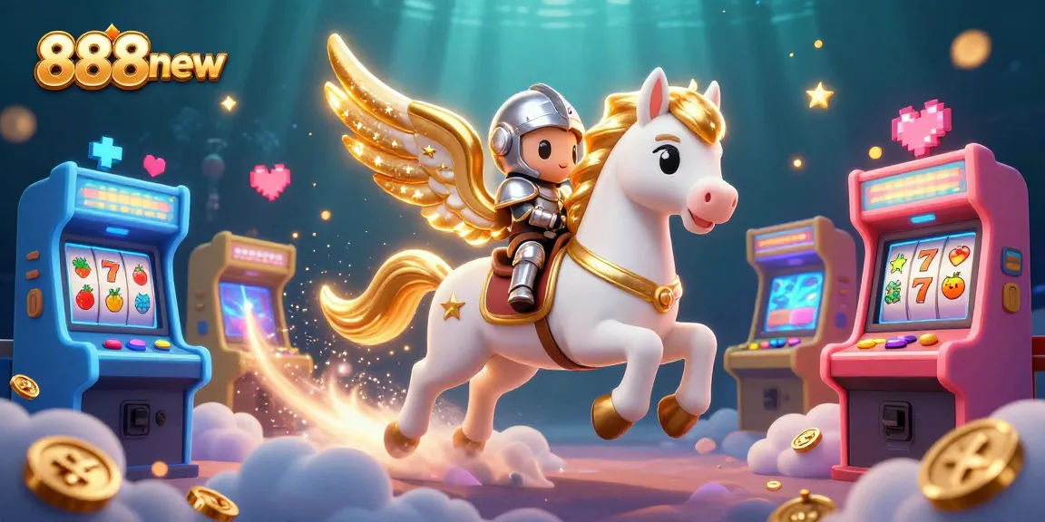 Engage in winning with 888new's vibrant 3D casino-themed illustration featuring action-packed game elements.