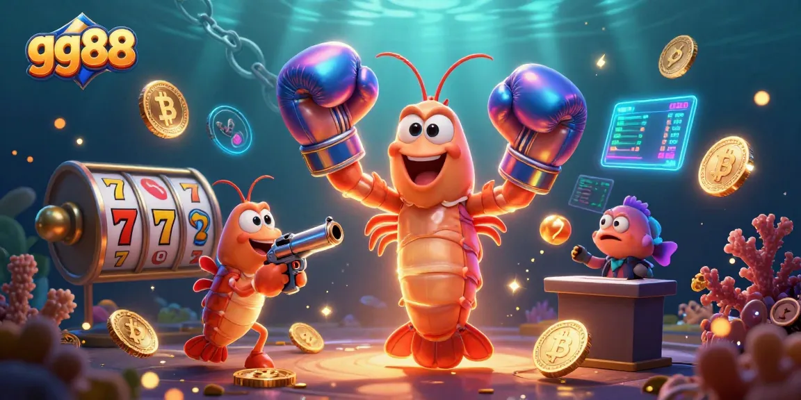 Spin to win with gg88's vibrant slot games and dazzling rewards displayed in a colorful underwater scene.