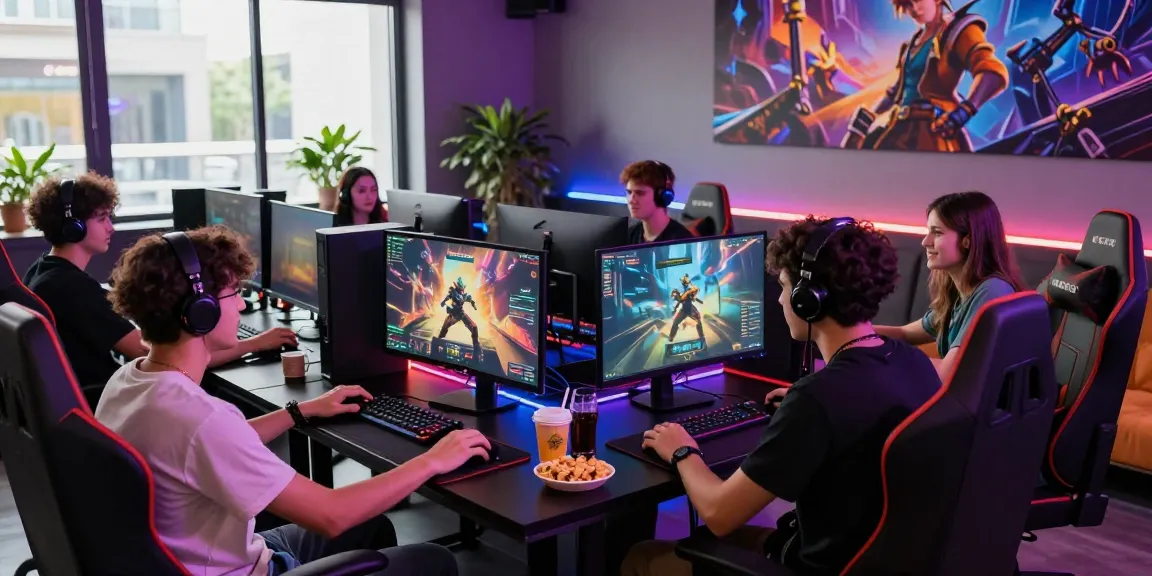 Suasana gaming HWGSLOT DAFTAR yang seru dengan teman-teman di lounge modern.