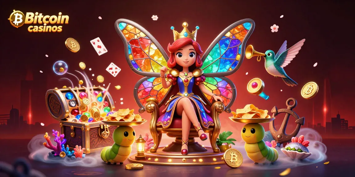 Gagnez dans les casinos Bitcoin avec cette illustration fascinante et riche en détails.
