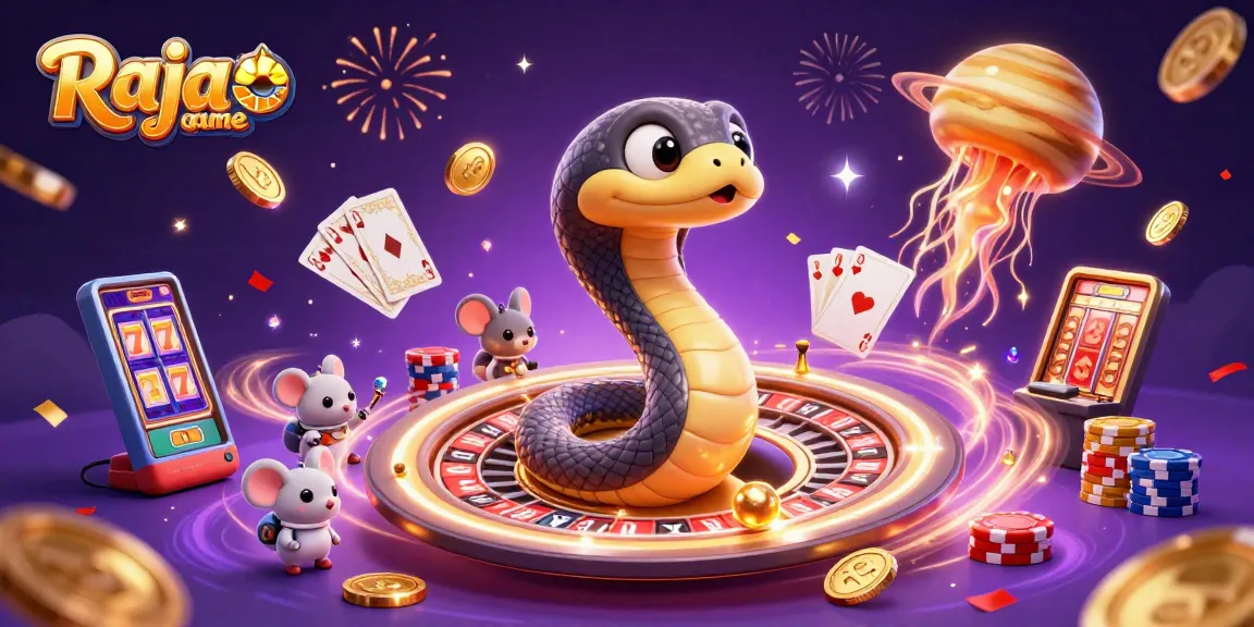 Experience the excitement of Raja game with dynamic cosmic characters and thrilling betting action.