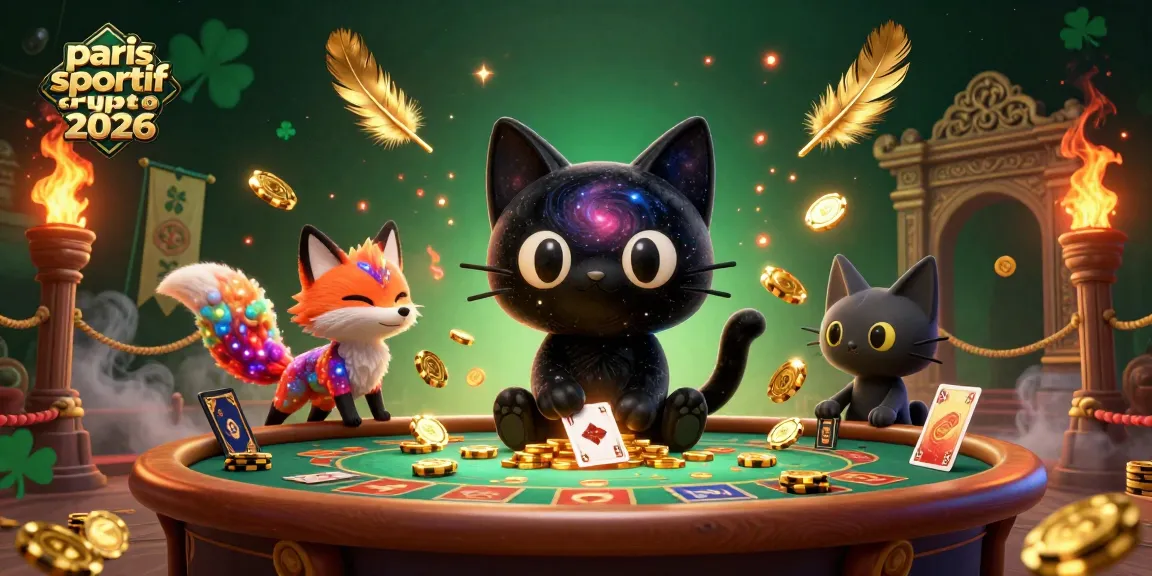 Les paris sportif crypto 2026, une scène dynamique avec des personnages et des éléments de casino