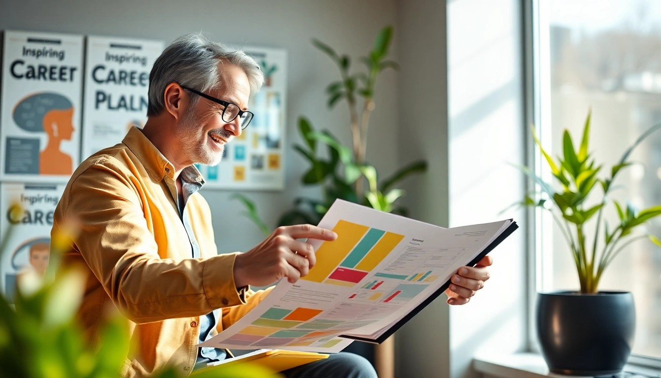 Engage in effective Career coaching with a professional mentor in a motivating office setting.