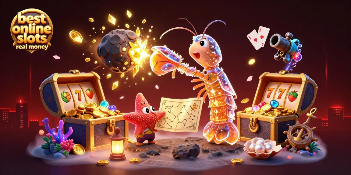 Engage with the best online slots real money featuring a galactic samurai, vibrant gems, and rich casino elements.