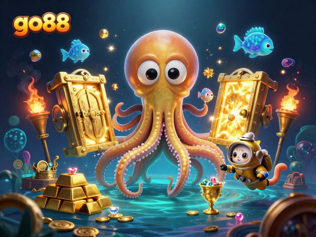 Engage with the thrilling go88 casino experience as the kraken guards treasures in an ocean of luck.