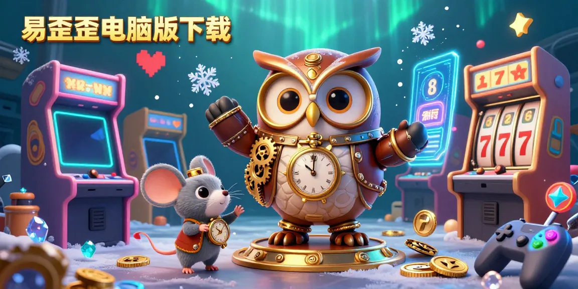 Interface of 易歪歪电脑版下载 featured in a vibrant casino gaming scene, showcasing a colorful mix of slot elements and characters.