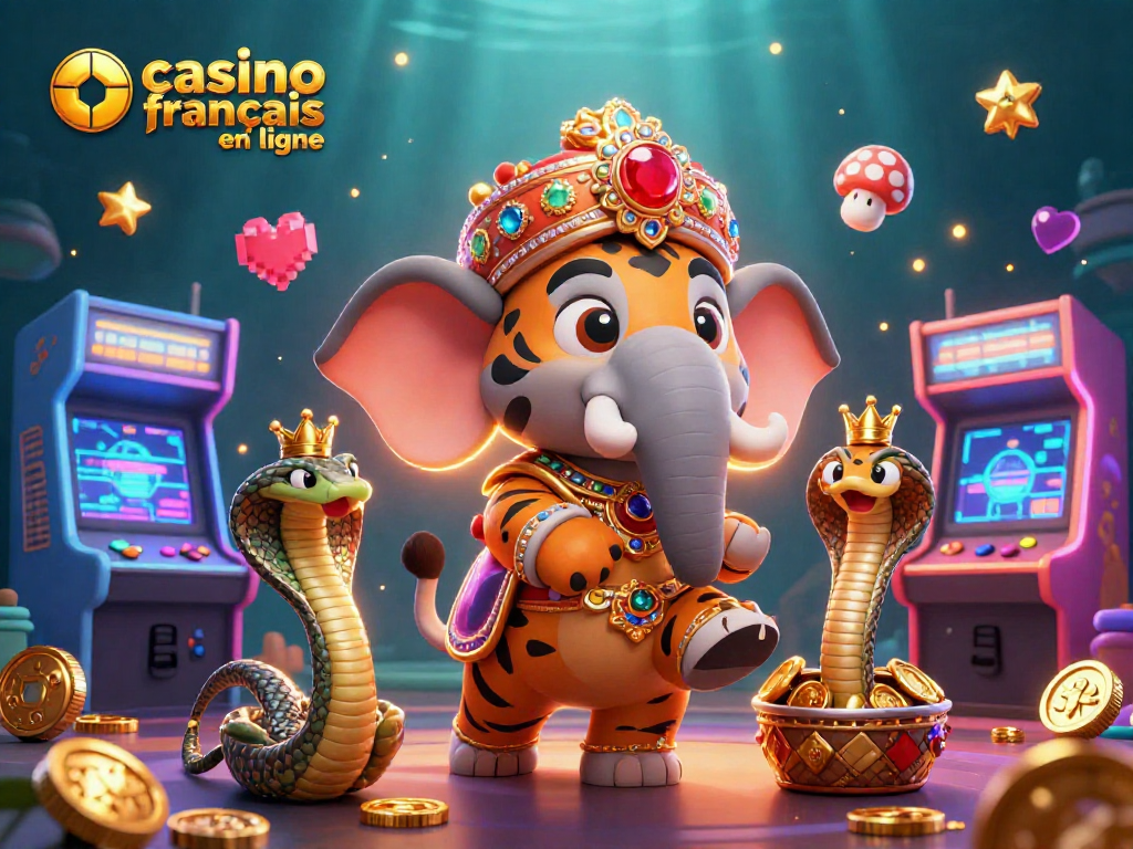 Jouez au casino français en ligne avec des personnages dynamiques dans un décor de jeu animé.