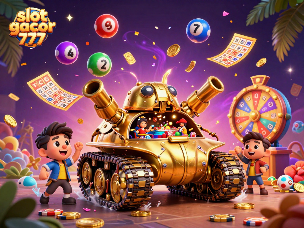 Engage with slot gacor 777 in a vibrant casino scene filled with energy and excitement.