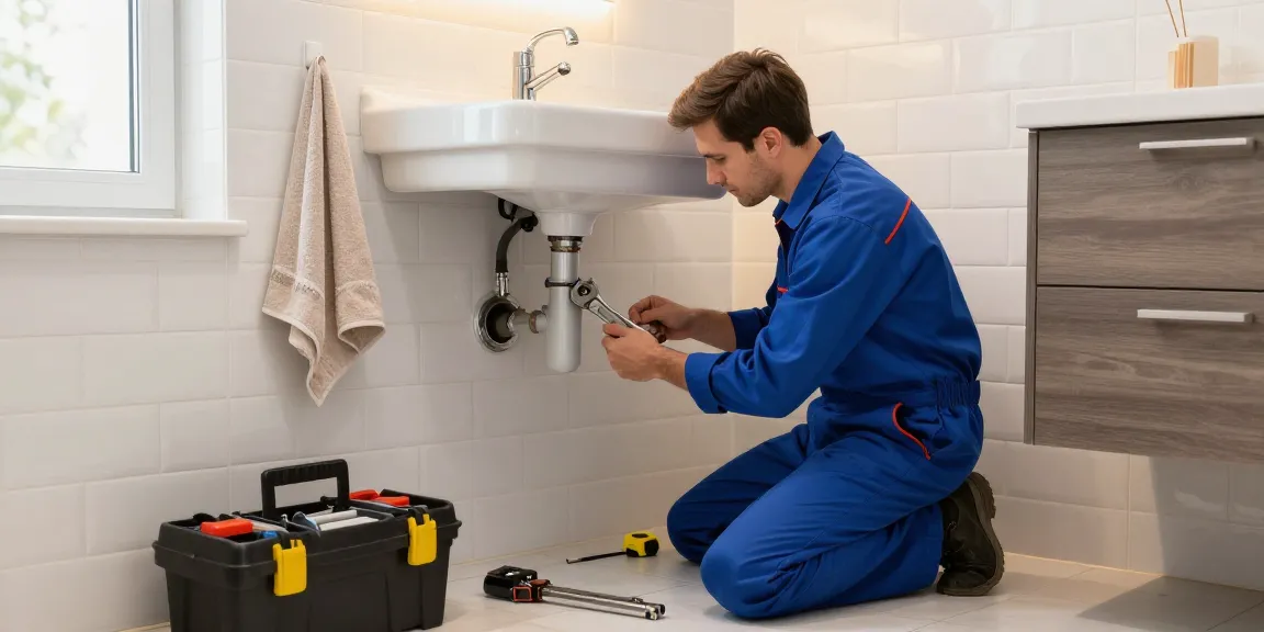 Experienced plumber working on home plumbing, find out more about trusted services.