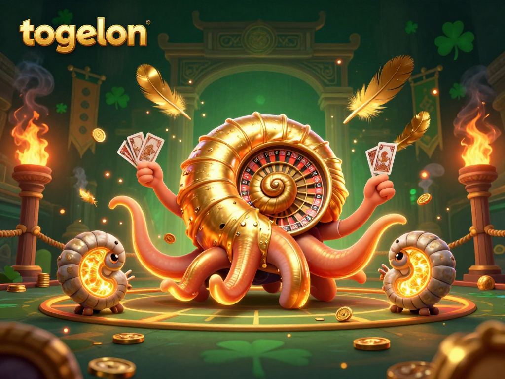 Spin the togelon roulette wheel with the ancient nautilus and glowing ammonite companions.