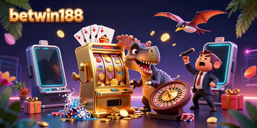 Betwin188 menang jackpot dengan karakter dinosaurus di kasino virtual