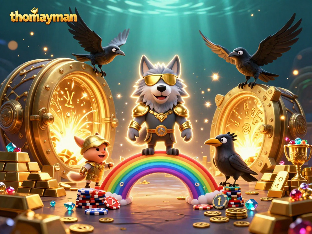 Spin the reels with thomayman, where Norse characters meet vibrant casino elements.