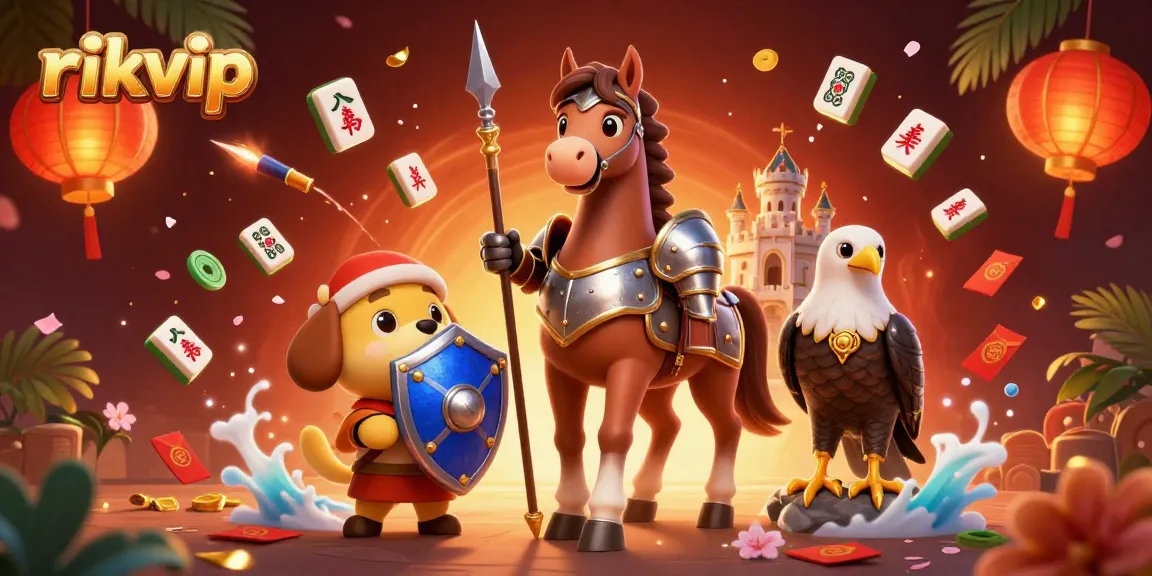 Play thrilling games at rikvip with exciting 3D illustrations showcasing entertainment and fun!