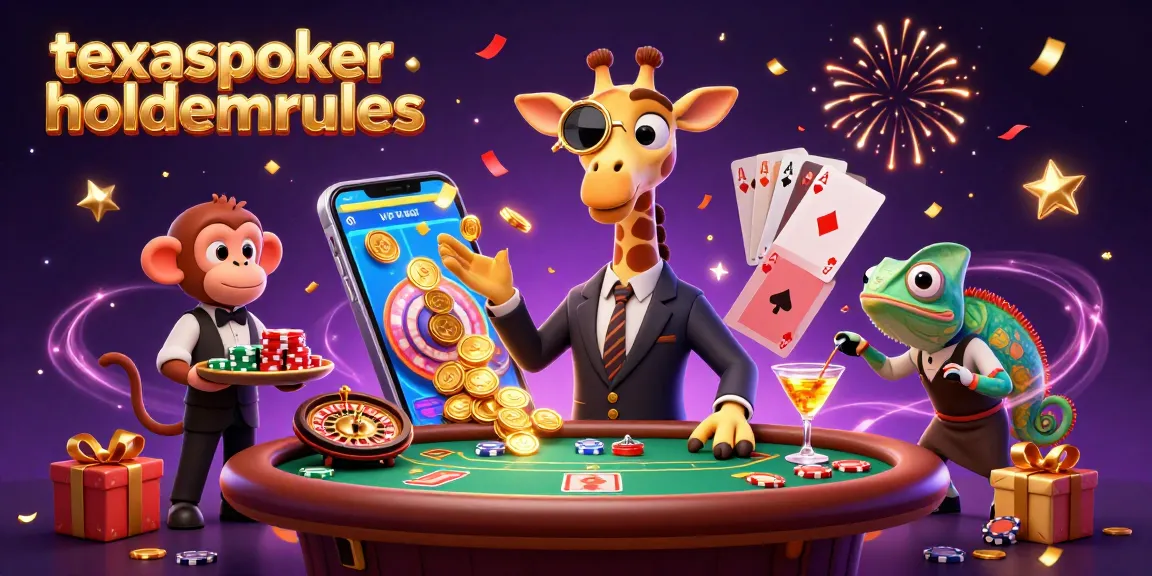 Experience high-stakes poker with texaspokerholdemrules in a rich 3D casino scene featuring vibrant characters and dynamic game elements.