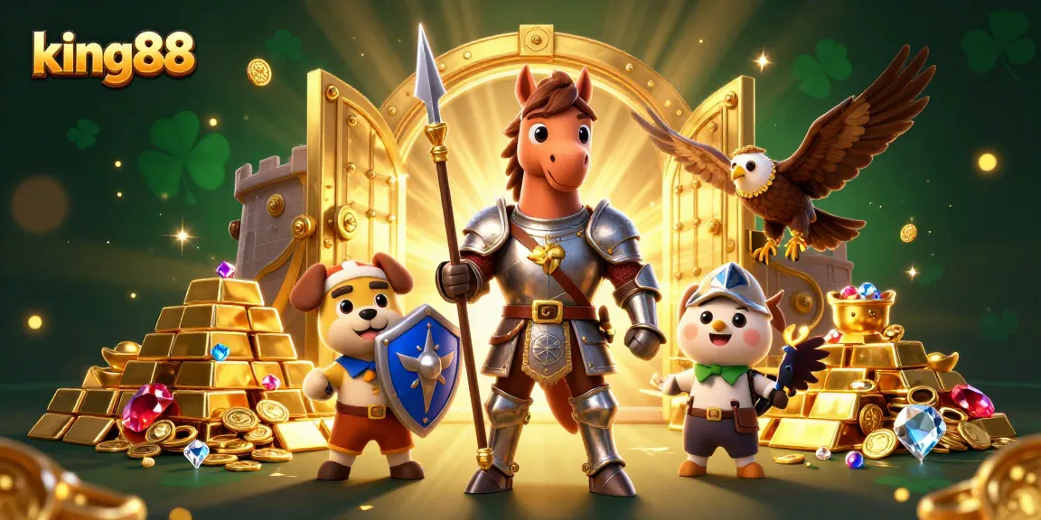 Engage in thrilling gaming adventures with king88, featuring knights and treasures.
