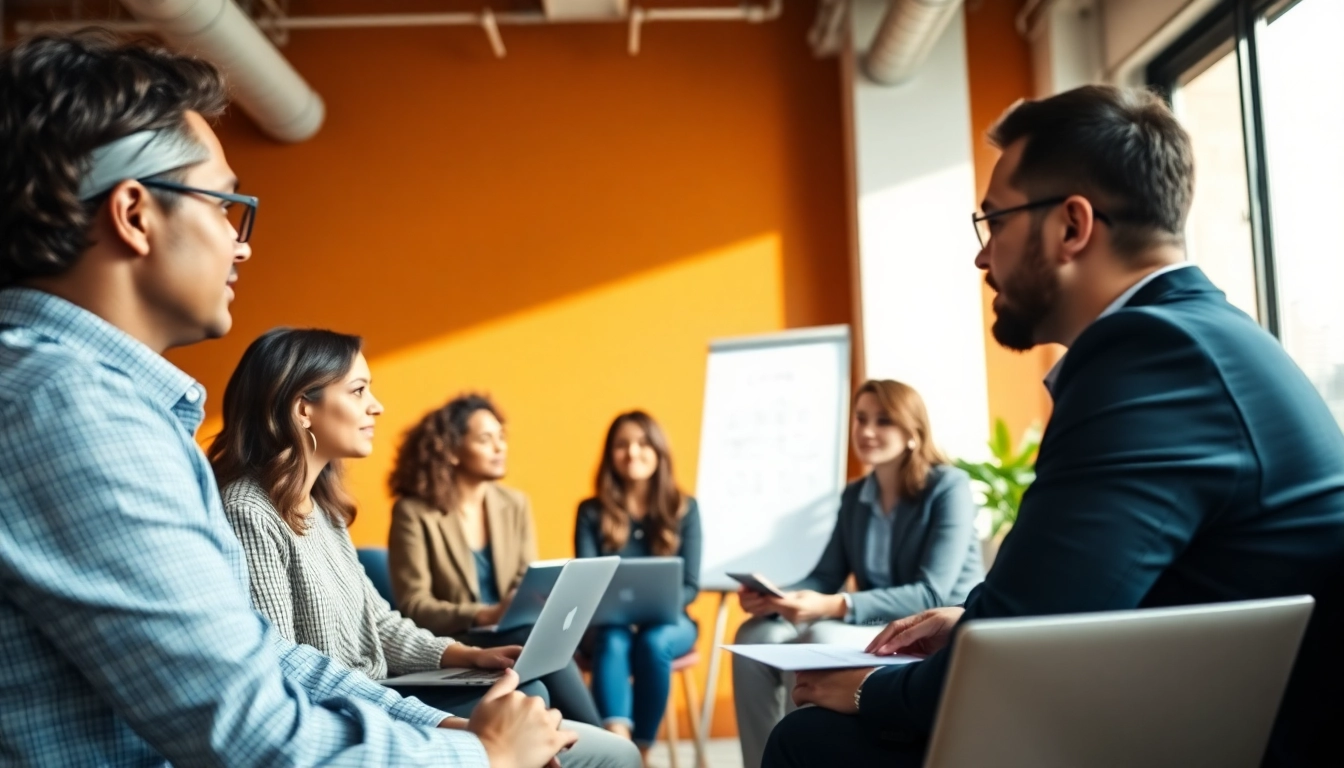 Engaging career coaching session focusing on guidance and growth