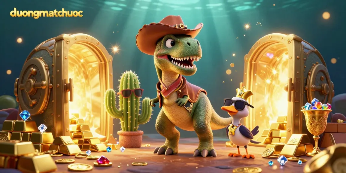 Experience the excitement of duongmatchuoc as you spin for treasure in vibrant 3D casino adventure.