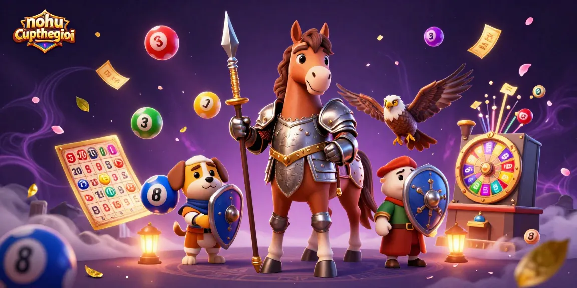 Engage in exciting nohu-cupthegioi lottery action with vibrant characters and dynamic game elements.