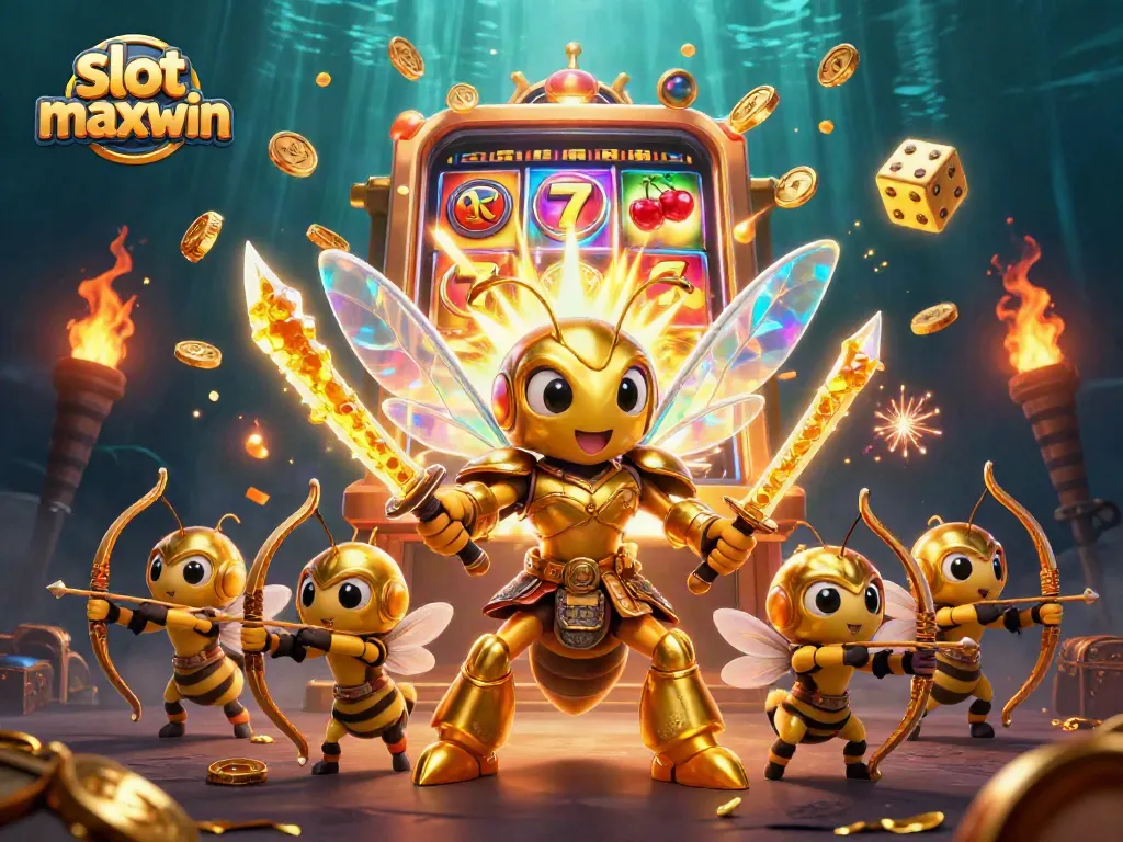 Spin the reels and win jackpots with slot maxwin in this vibrant casino scene!
