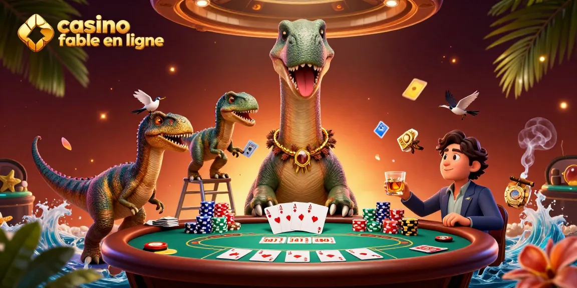 Jouez sur un casino fiable en ligne avec cette illustration colorée créant une ambiance dynamique.