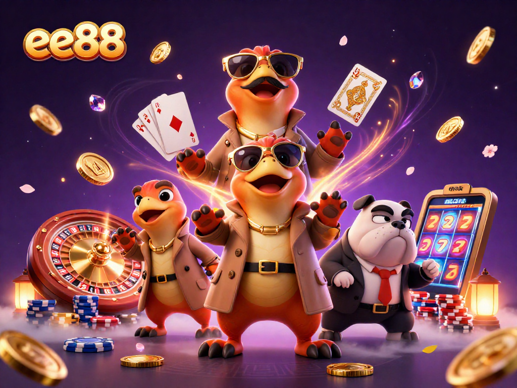 Experience captivating gameplay at ee88 with raptors in disguise entering a VIP casino lounge.