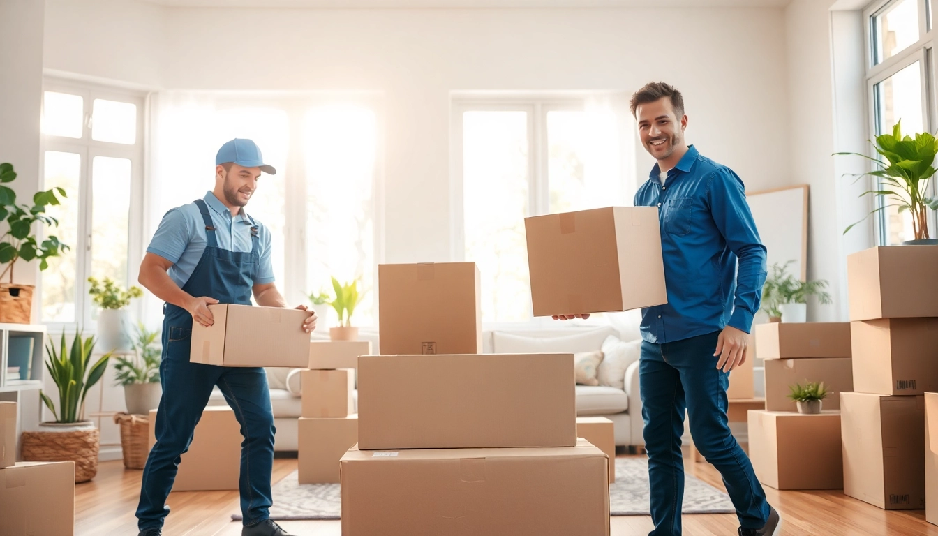 Packing process showcasing Residential Moving Services in a bright, organized home setting.