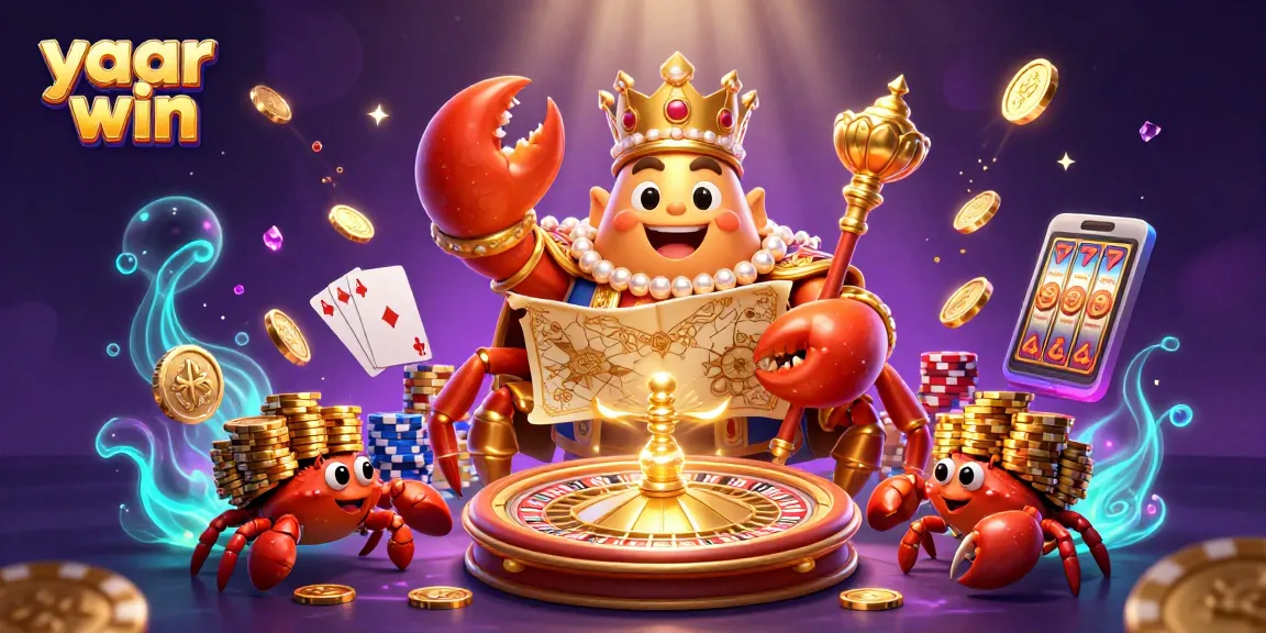 Experience thrilling gameplay with yaar win as the golden crab emperor navigates a vibrant casino adventure.
