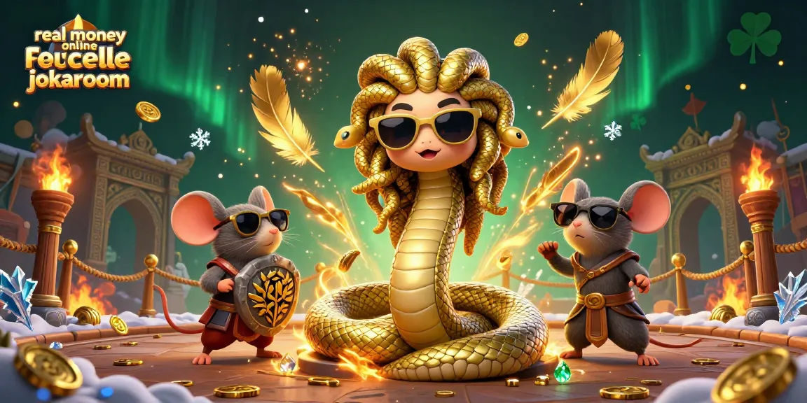 Experience thrilling spins with real money online roulette jokaroom in a vibrant 3D casino scene.