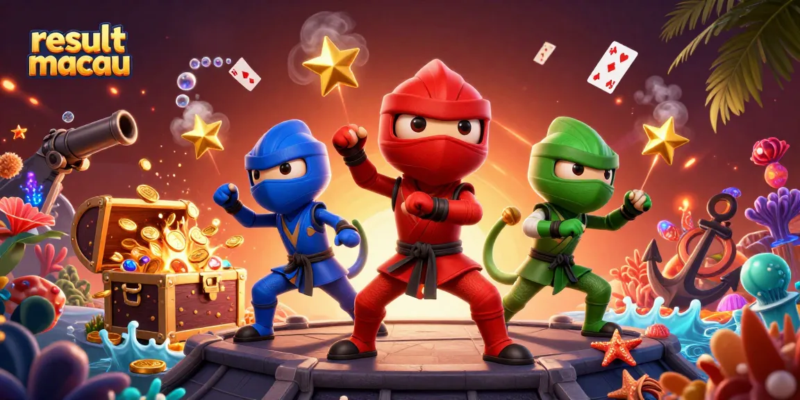 Engage with result macau while witnessing a vibrant casino showdown featuring ninja chameleons.