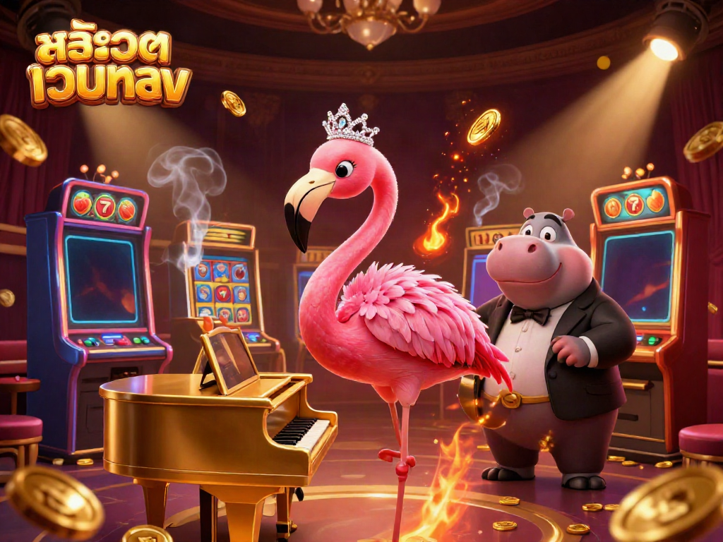 Experience fun and immersive gameplay with สล็อตเว็บตรง slot machines, showcasing vibrant symbols and dynamic characters.